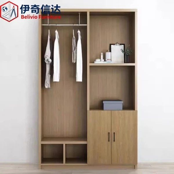 Home Storage Cabinet - Open-style Wardrobe with Integrated Storage Compartments
